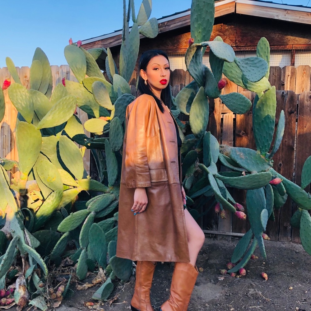 Vintage leather coat